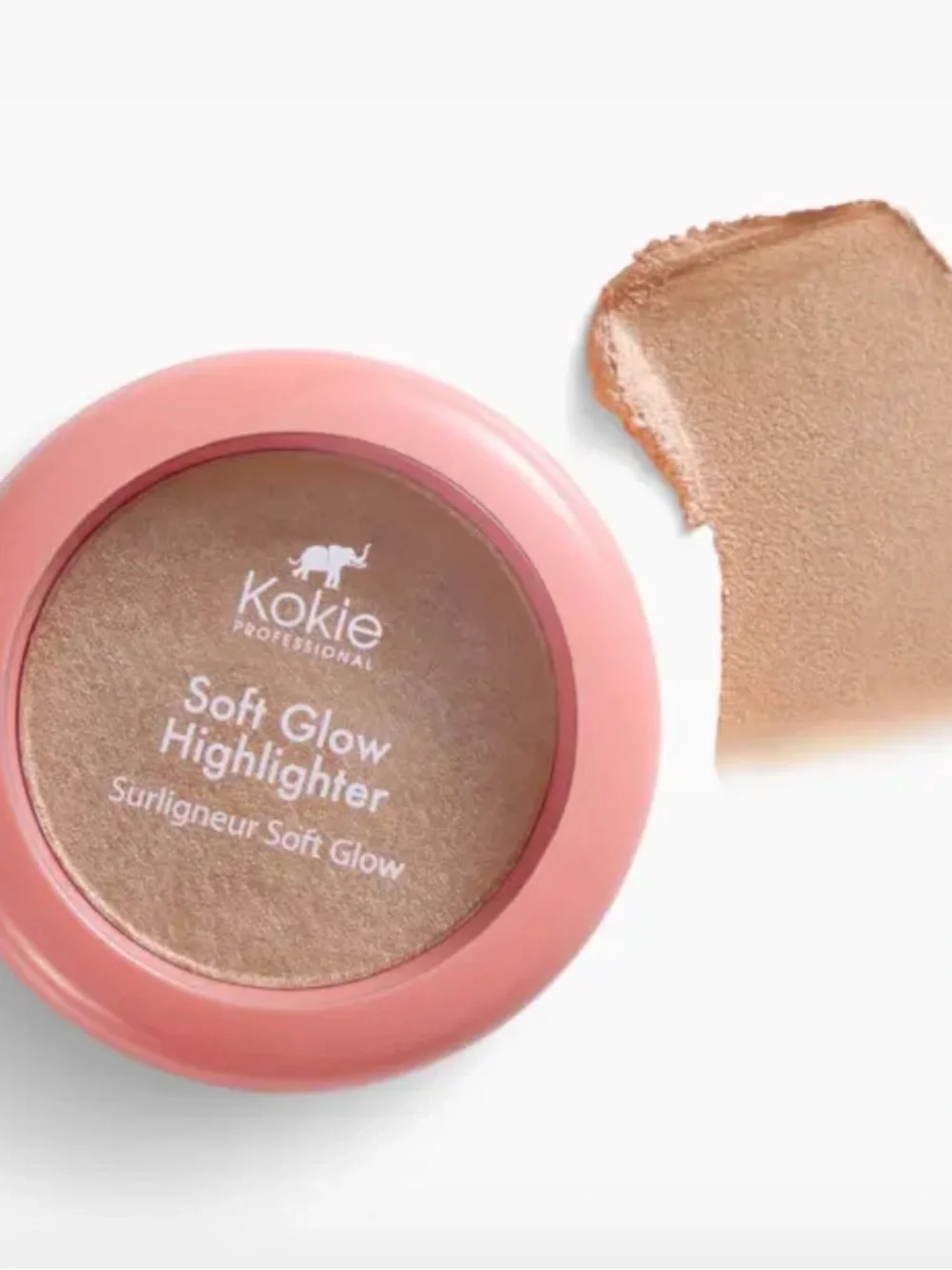 Kokie Soft Glow Highlighter — Warm Champagne Glow Heavenly shade